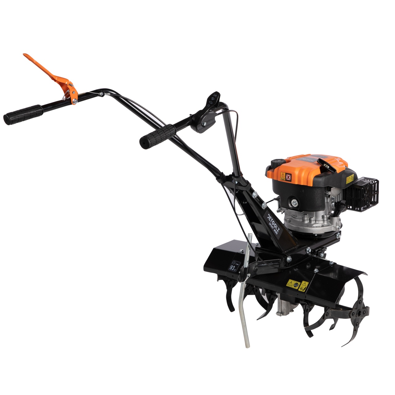 Motocultor Detoolz 6cp 173cc, benzina 4T, 1 viteza, pornire manuala, cu roti [6]