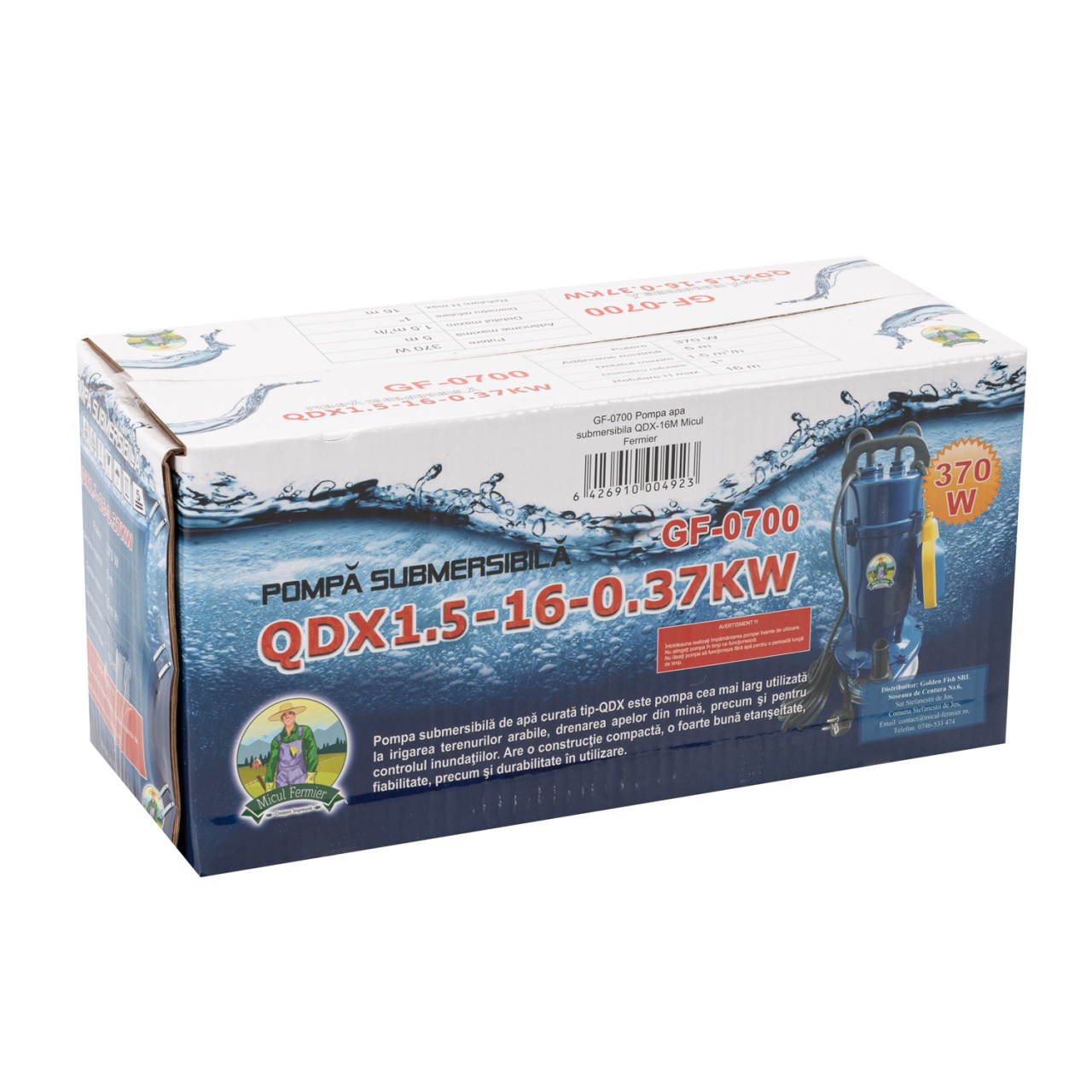 Pompa apa submersibila 16m 0,37kW Micul Fermier [4]
