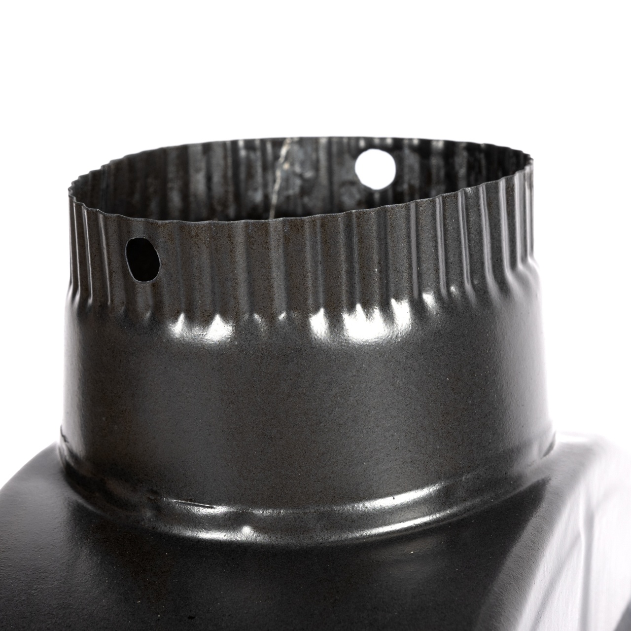 Burlan recuperator caldura, plat, 120 mm, Gri mat [3]