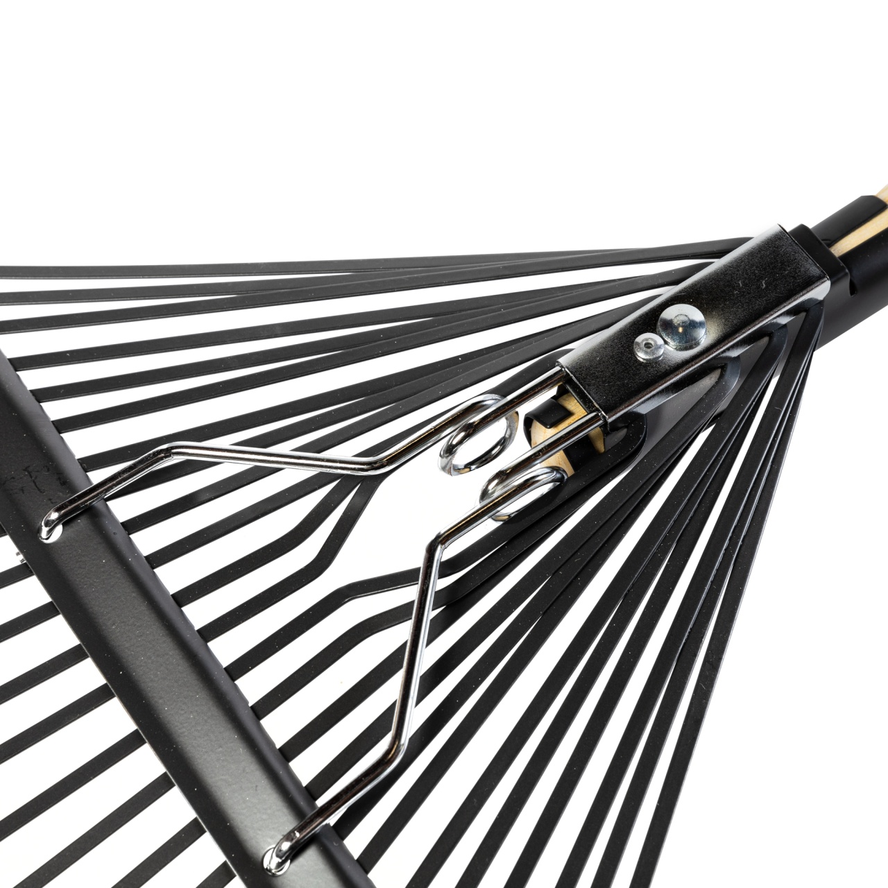 Grebla frunze 24 dinti flexibili,maner lemn,1650mm [2]