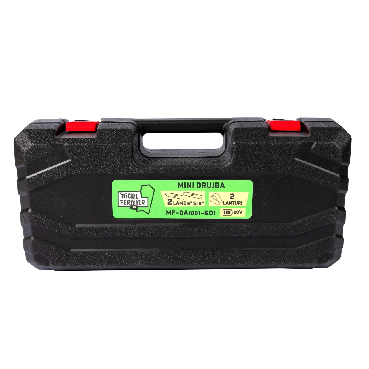 Mini drujba Micul Fermier, 20V, cu doua lame 6'' si 8'', doua lanturi [13]