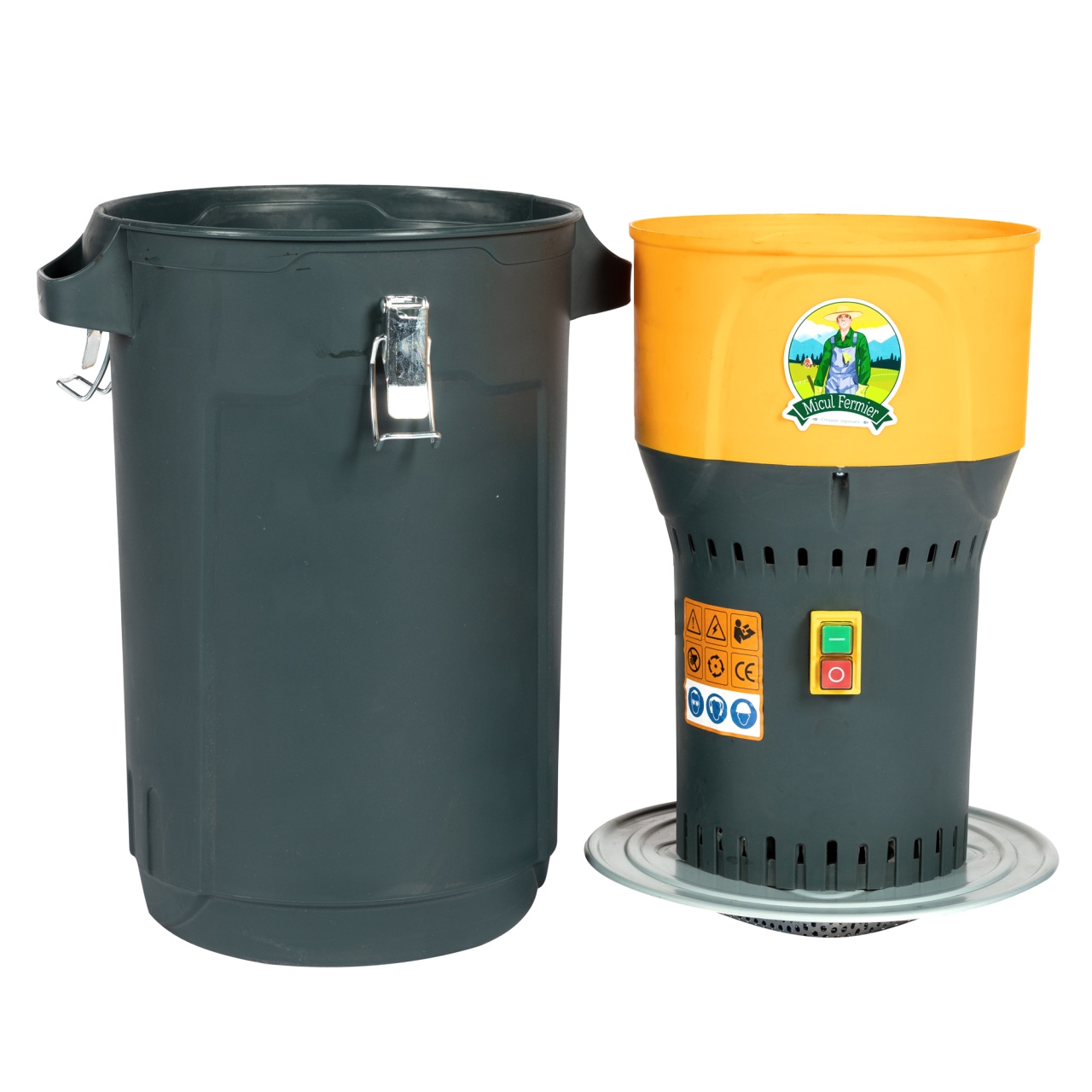 Moara electrica 1000W/19000 rpm cu galeata plastic 25L [5]