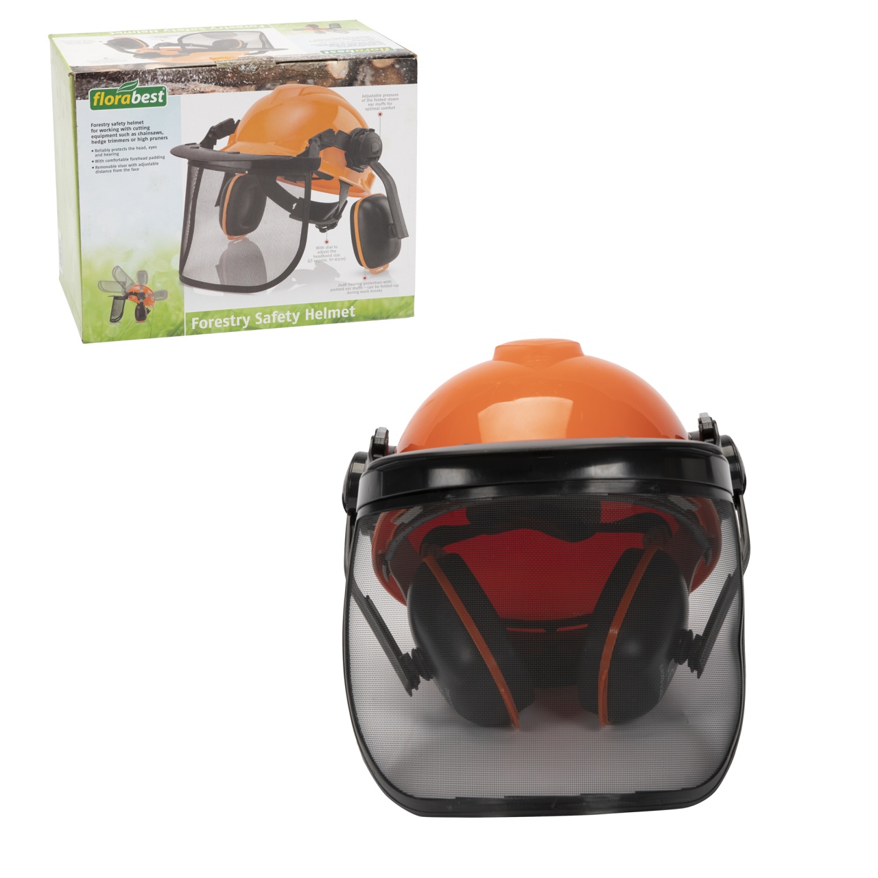 Casca cu viziera protectie din plasa si antifoane [3]