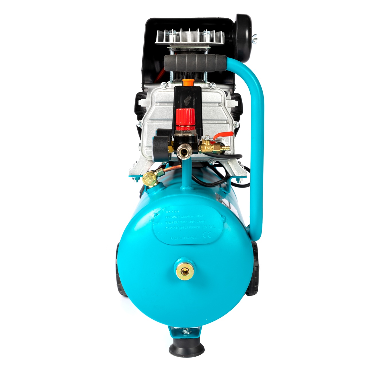 Compresor Detoolz 24L cu ulei, 1500 W, debit 160L/min, 8 bar, 2 prize de aer [15]