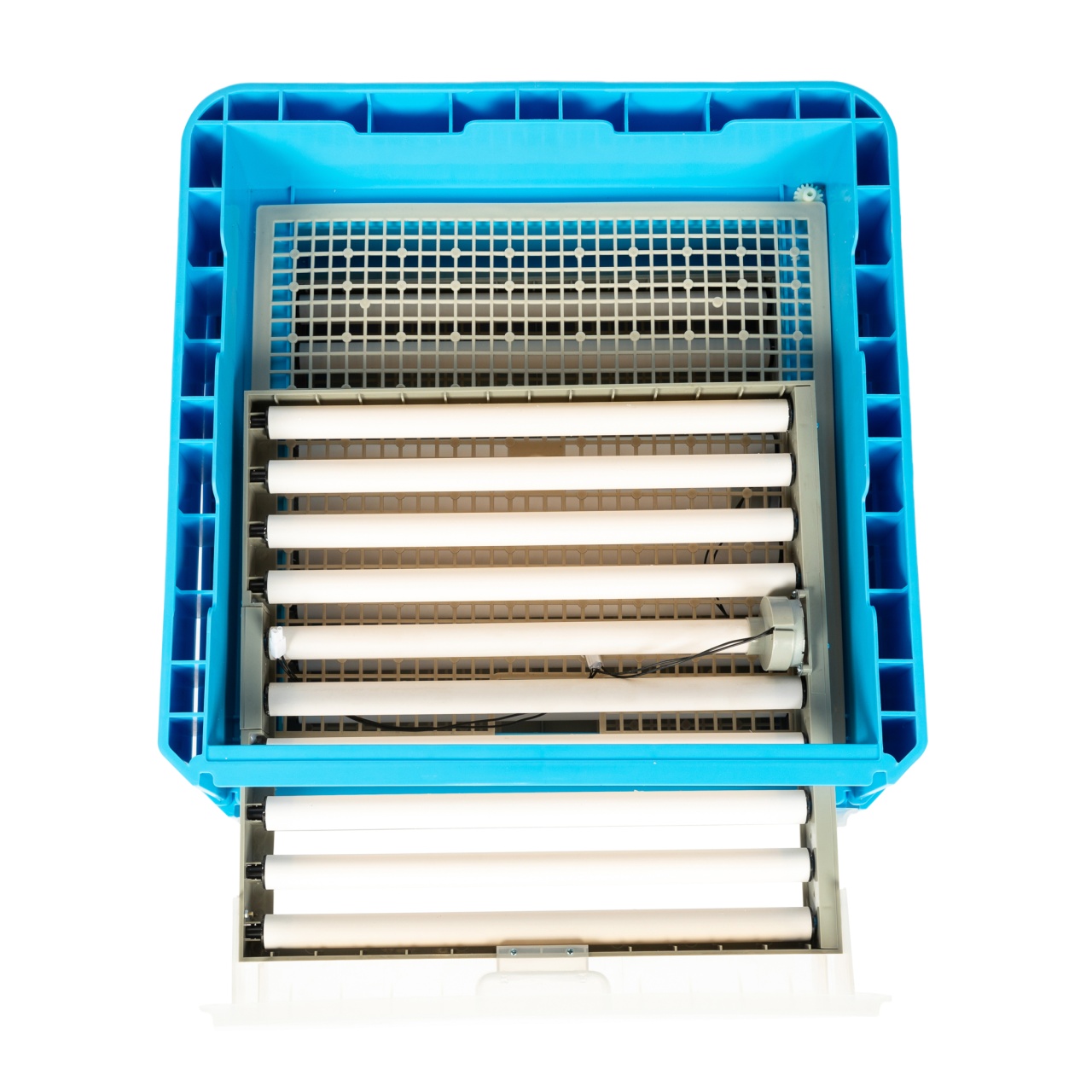 Incubator electric Micul Fermier capacitate 128 oua, 2 etaje, alimentare 220V/12V [8]