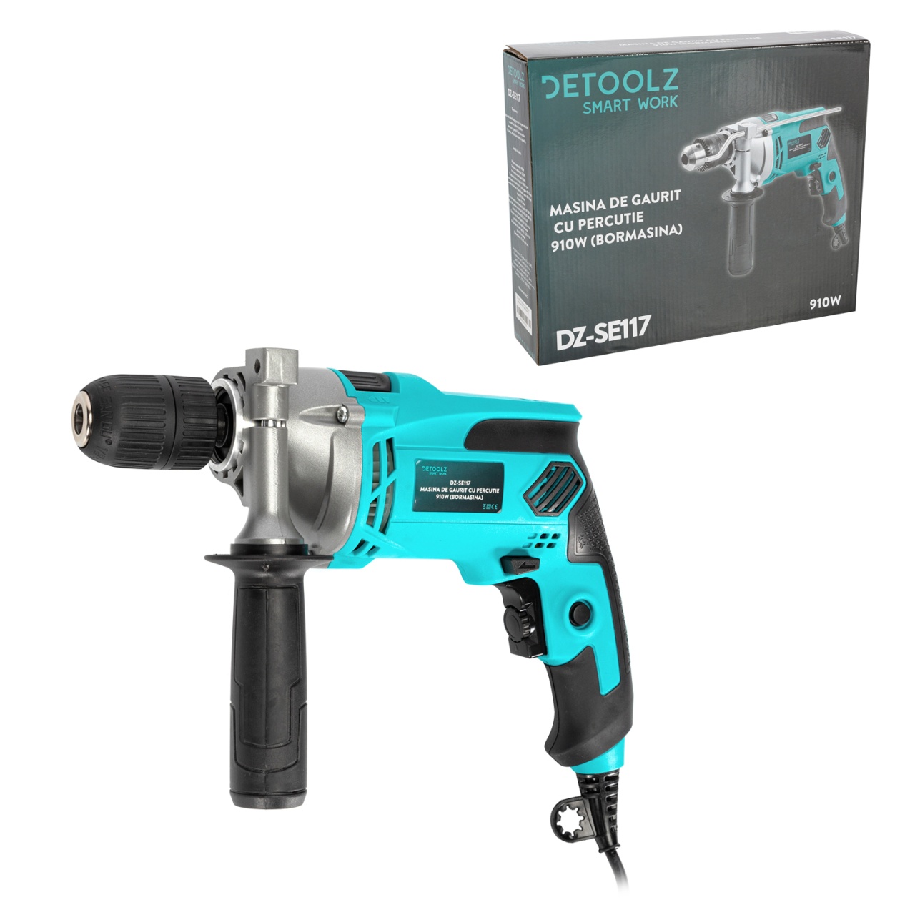 Masina de gaurit cu percutie 910W (bormasina) [6]