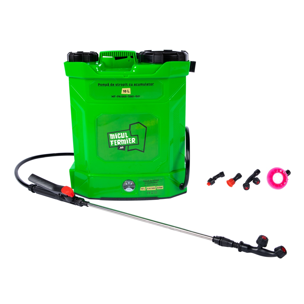 Pompa de stropit cu acumulator, Micul Fermier 10L [13]