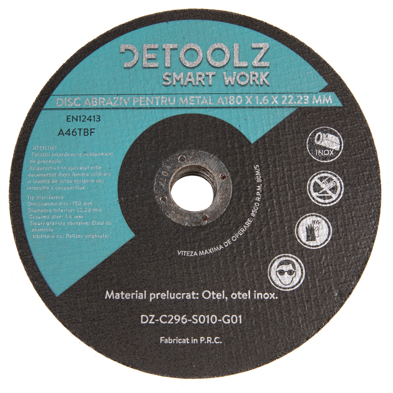 Set disc abraziv pentru metal 180 mm (10/set) [5]