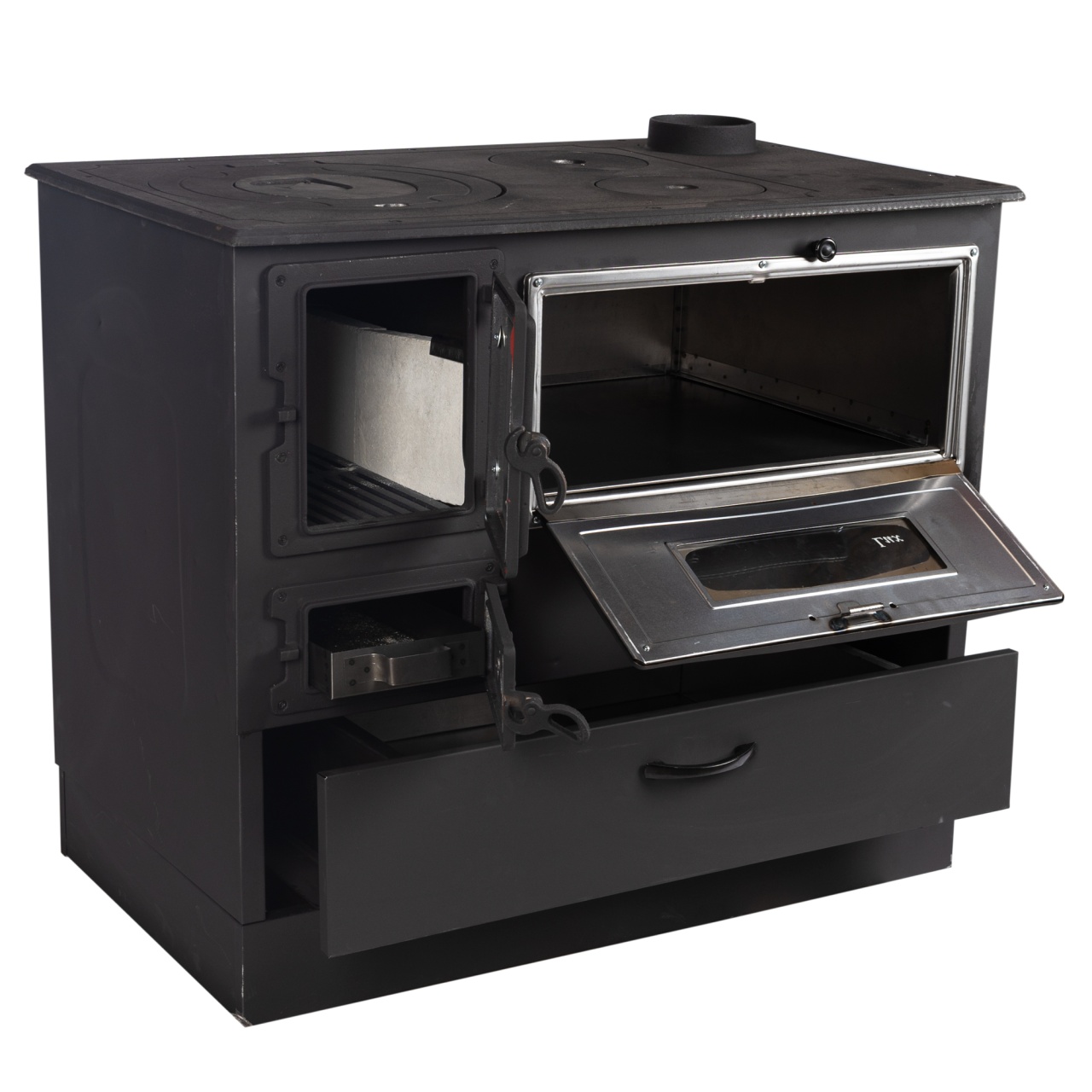 Soba pe lemne 9kW Grand Fantazia Lux, cos dreapta [2]