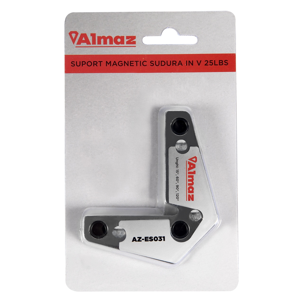 Suport sudura Almaz, magnetic, forma "V", capacitate de ridicare 11.3 Kg [2]