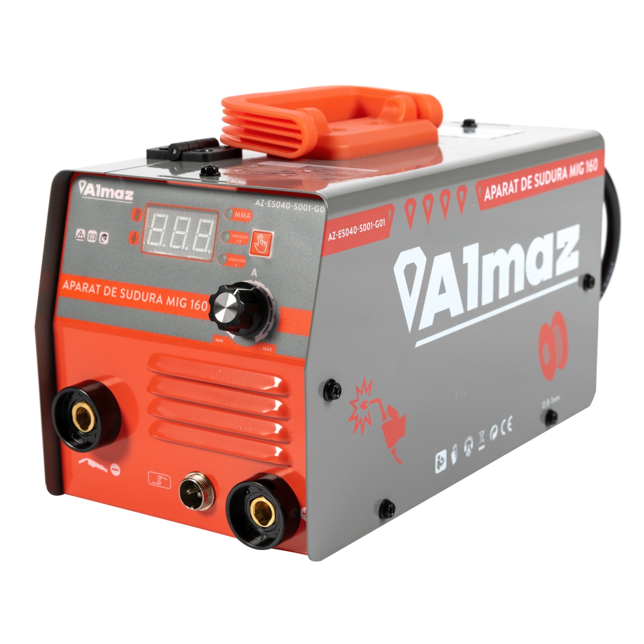Aparat sudura Almaz, MMA+FCAW(doar sudura sarma flux), intensitate maxima 160A, afisaj digital [12]