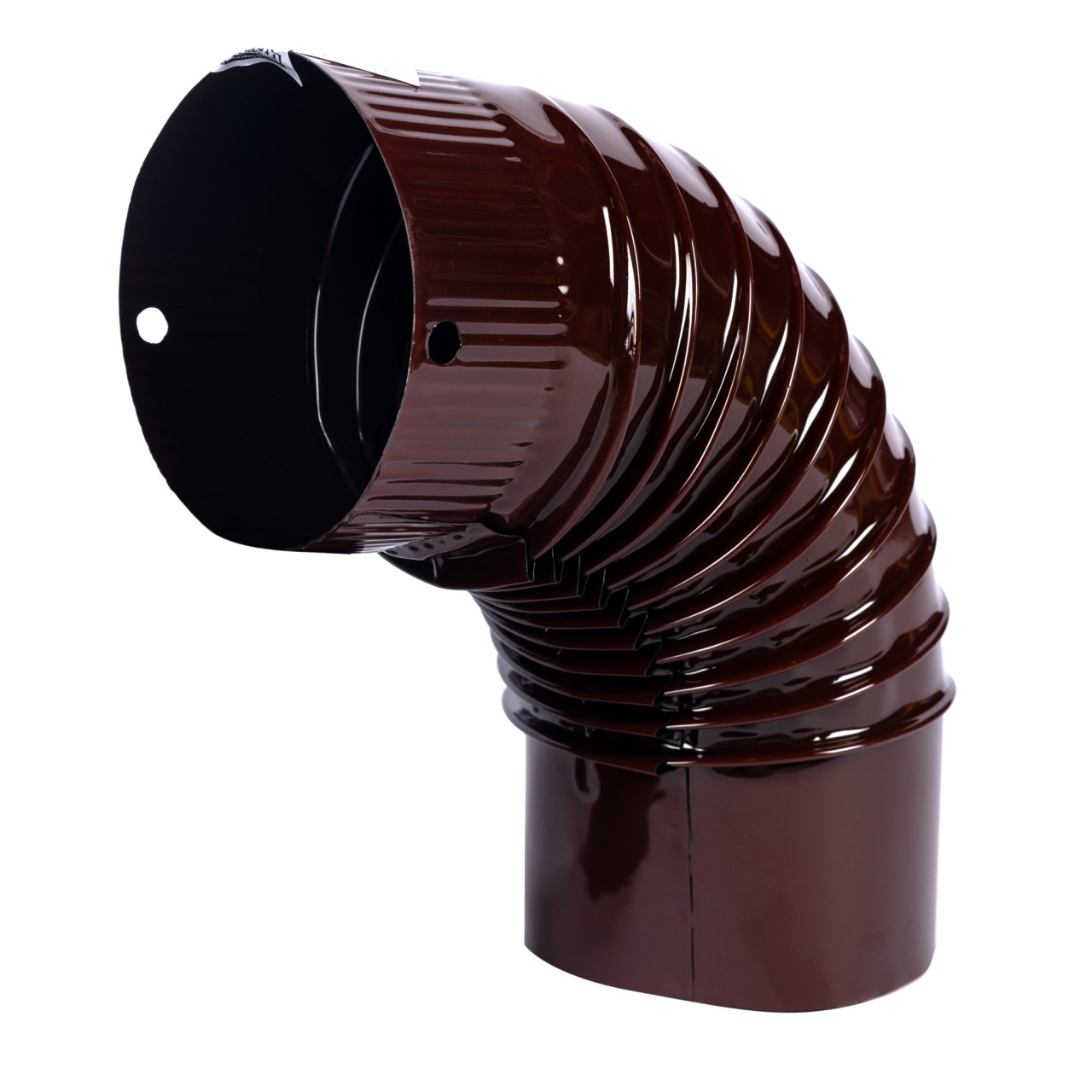 Cot pentru soba pe lemne, 90˚, 120mm, Maro [3]