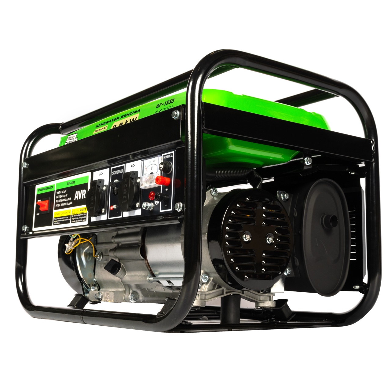 Generator Micul Fermier, 2.8KW, cu pornire manuala, motor benzina 4T, doua prize 230V, rezervor combustibil 15L [11]