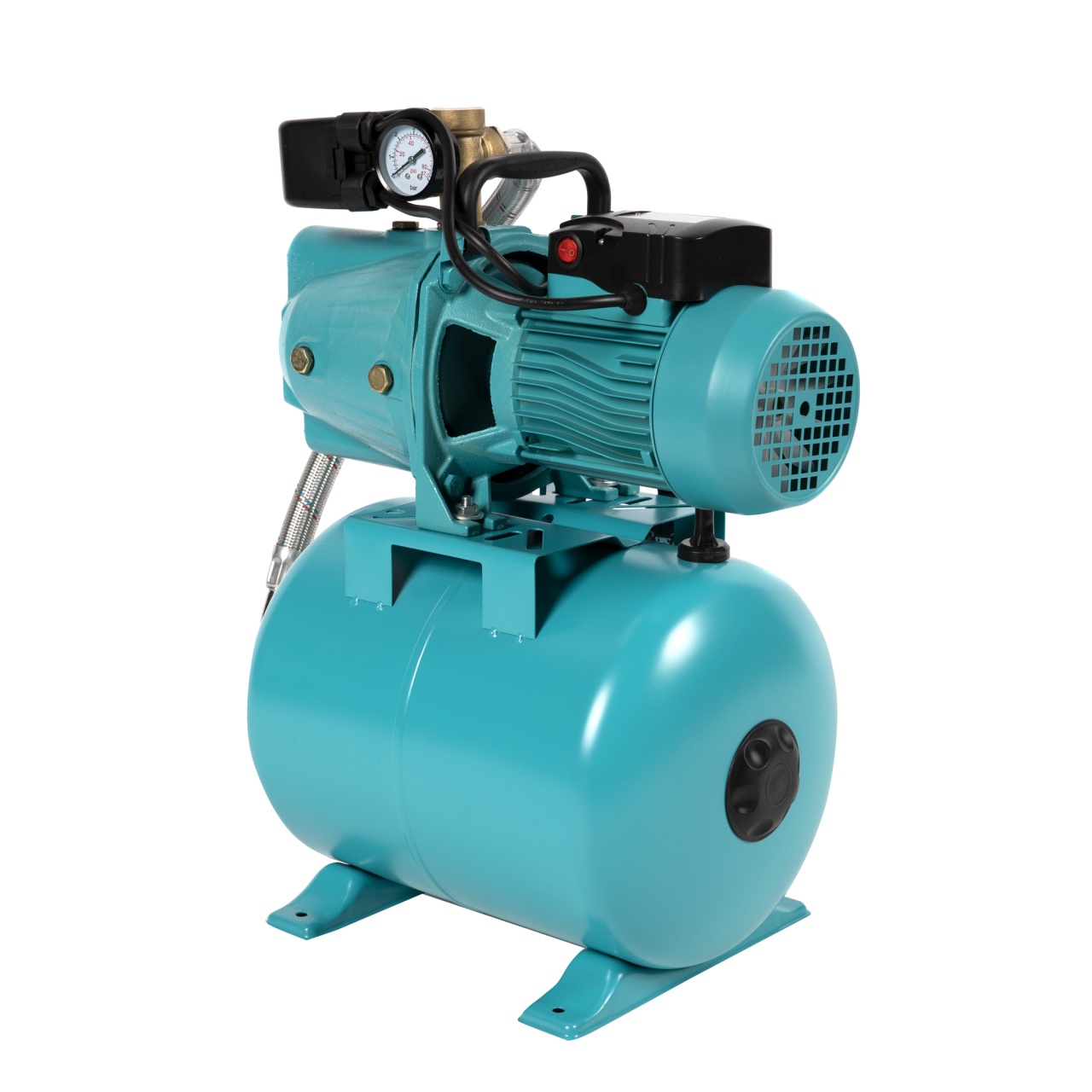 Hidrofor Detoolz 0.75 kW, debit 3300l/h, inaltime de pompare 45m, carcasa pompa fonta, volum butelie 24 litri [1]