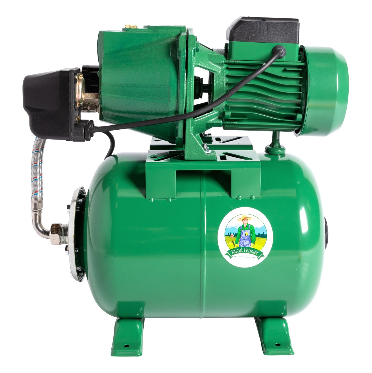 Hidrofor Micul Fermier 1.5 kW, debit maxim 3000l/h, inaltime maxima de pompare 53m, corp pompa fonta, capacitate vas expansiune 24 litri [10]