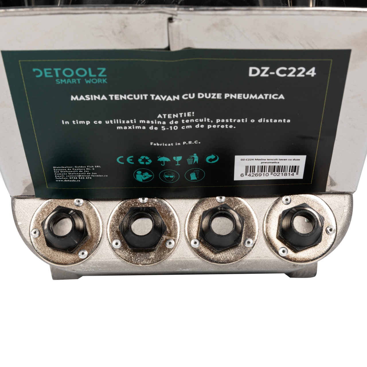 Masina de tencuit tavane Detoolz, pneumatica [5]