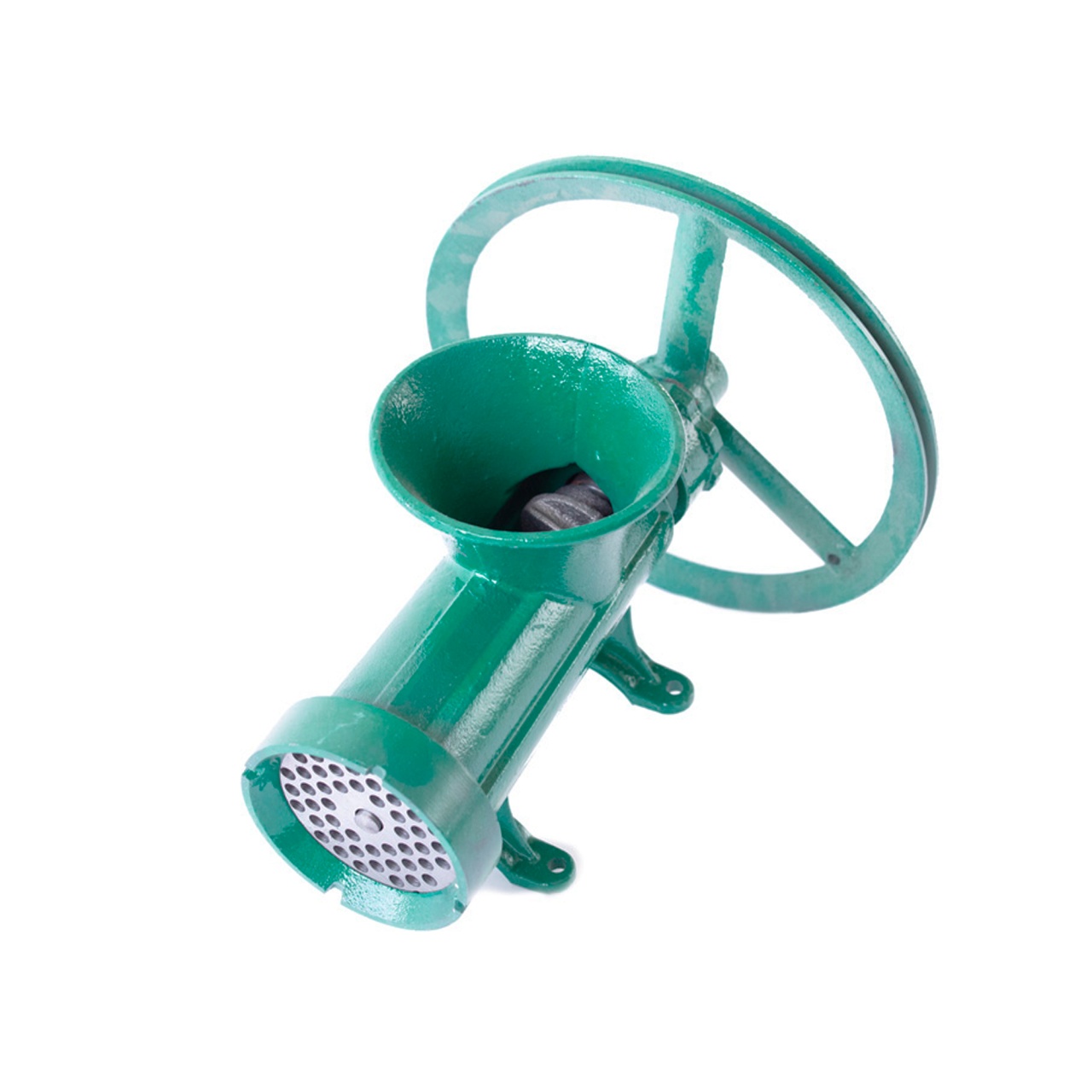 Masina tocat carne Micul Fermier din fonta, 1 sita, cu fulie [3]