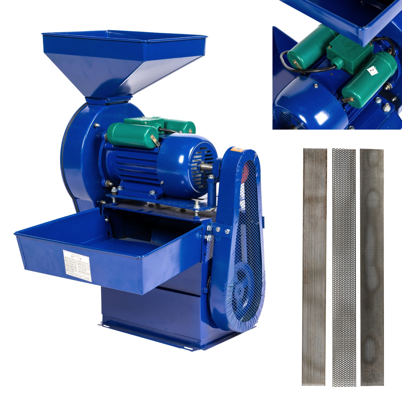 Moara electrica 3.5 KW cu ciocanele nr. 8 3in1 Micul Fermier [9]