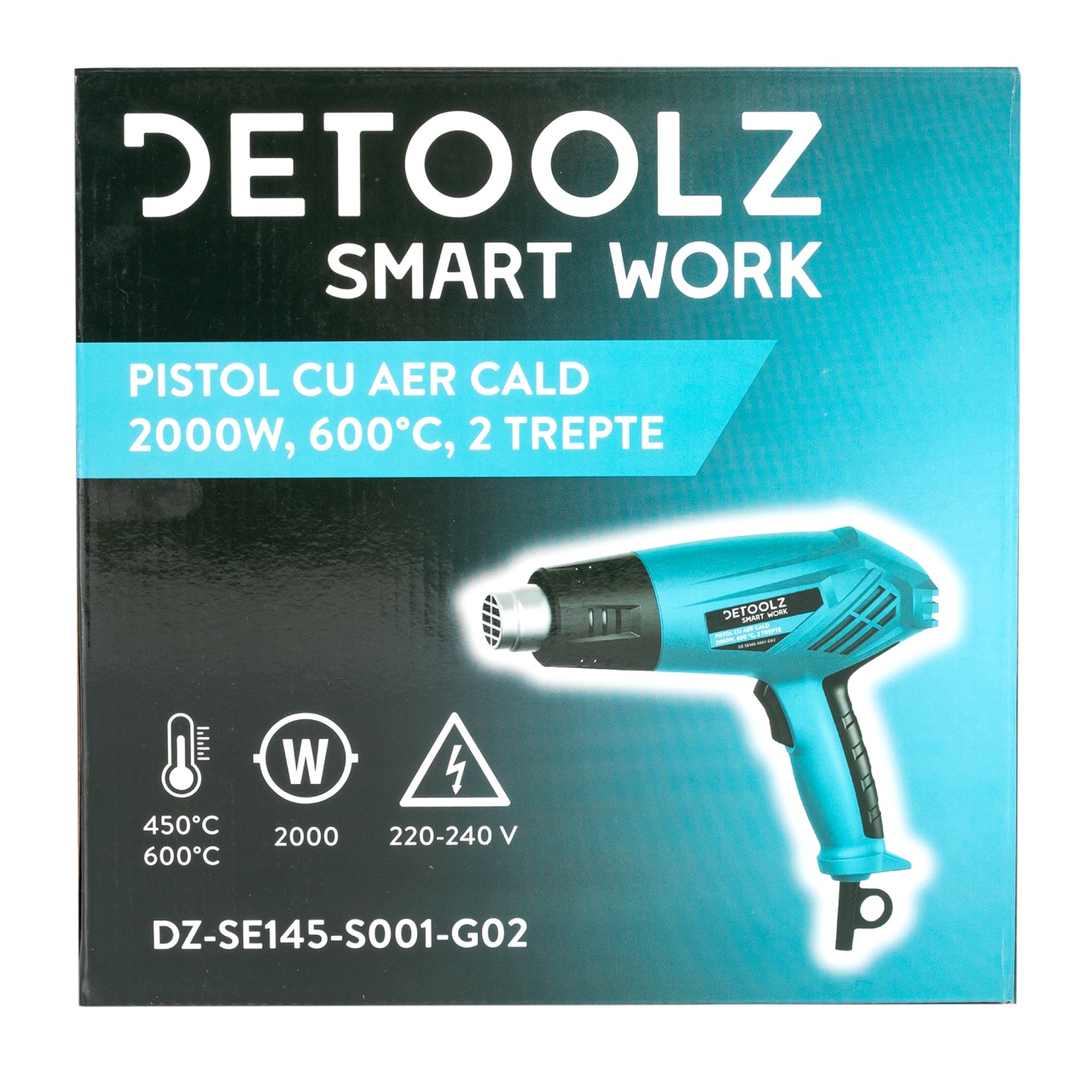 Pistol aer cald 2000 W 2 trepte 600ᵒC [12]