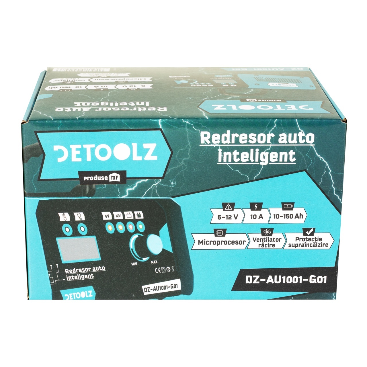 Redresor auto Detoolz, 120W 6V-12V 10A 10-150Ah CM [8]