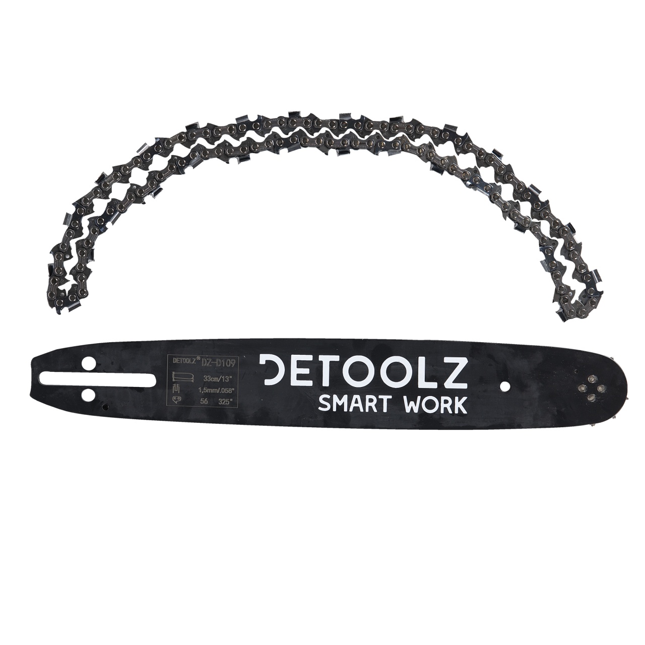 Set lama si lant drujba Detoolz, lungime 13'', pas 0.325'', grosime 1.5mm, 56 pinteni, 28 dinti, full chisel [3]