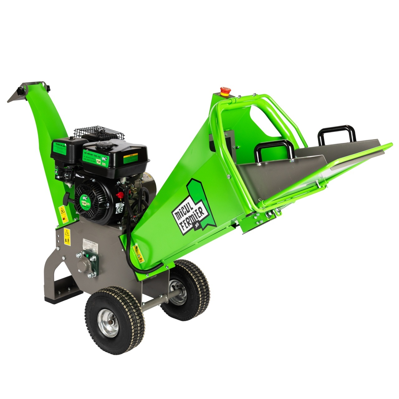 Tocator de crengi Micul Fermier, motor benzina 7 CP, 100 mm diametru maxim de taiere, pentru rumegus [11]