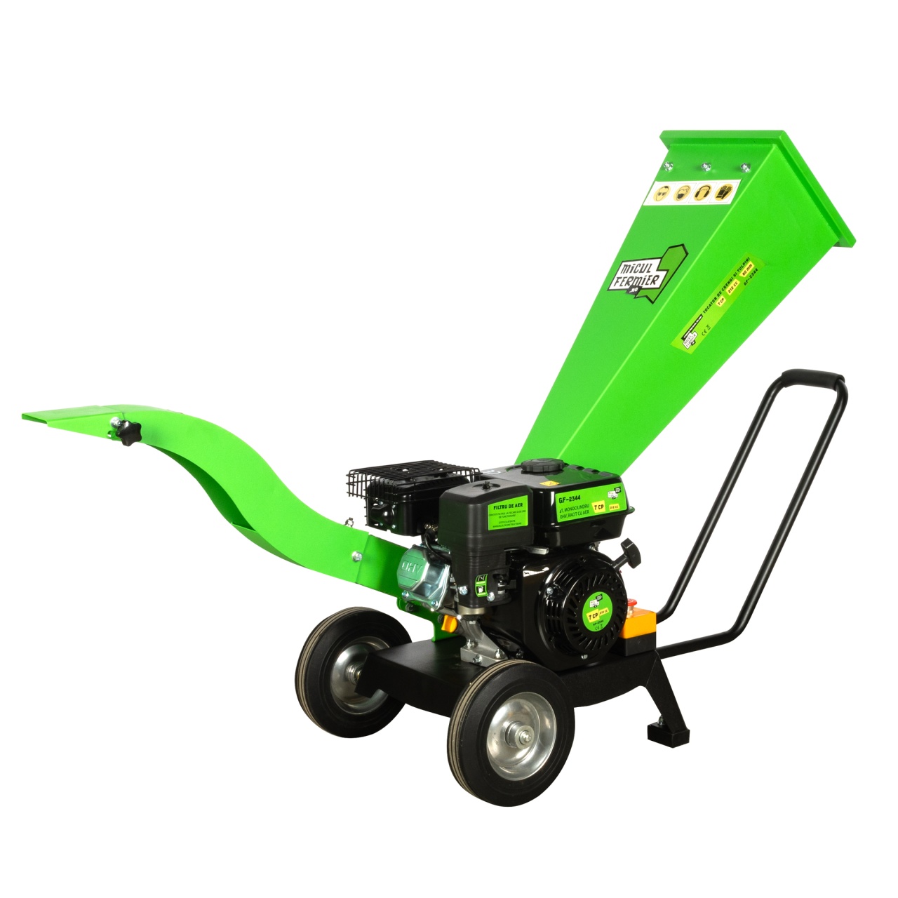 Tocator pentru crengi si vita de vie Micul Fermier, Ø60mm, motor benzina 7CP pentru rumegus [1]