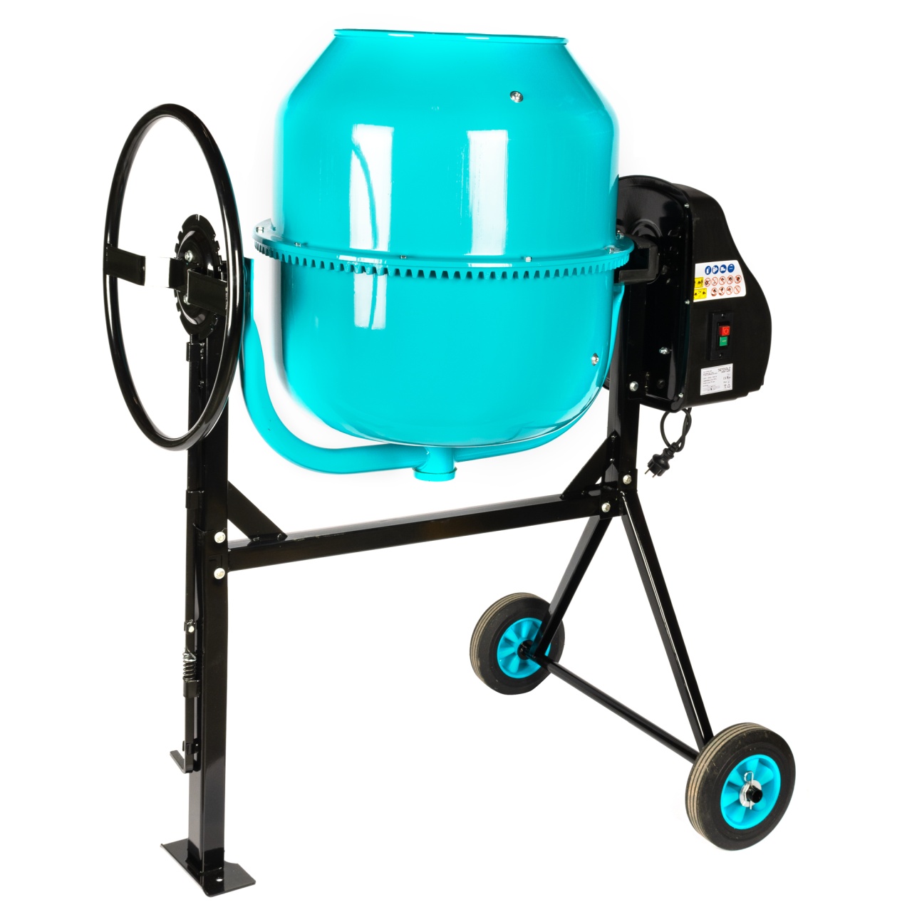 Betoniera Detoolz 200L, 1200W, cu roti si coroana de fonta [3]