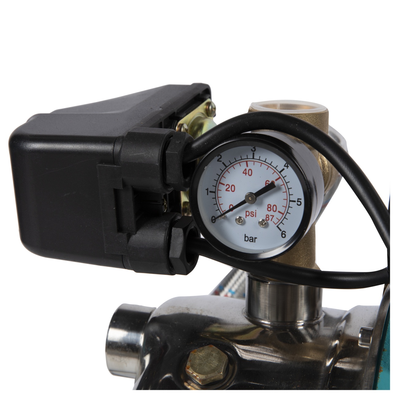 Hidrofor Detoolz 0.75 kW, debit 3300l/h, inaltime de pompare 45m, carcasa pompa inox, volum butelie 24 litri [4]