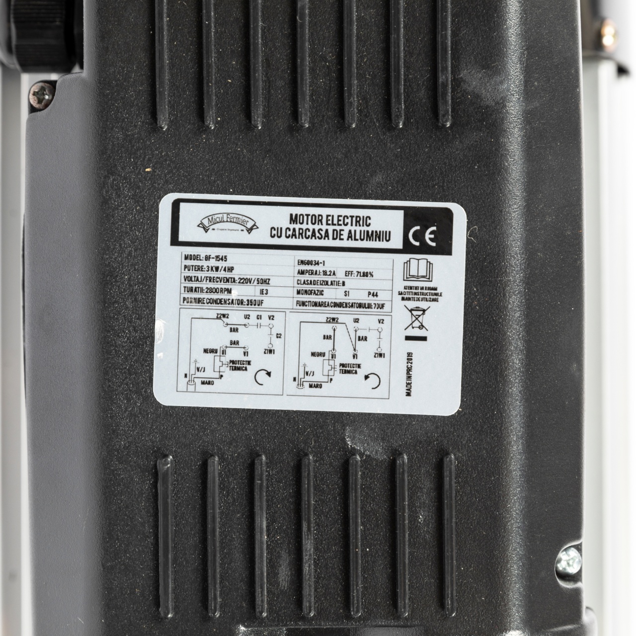 Motor electric Micul Fermier 3KW, 2800 rpm, carcasa aluminiu [11]