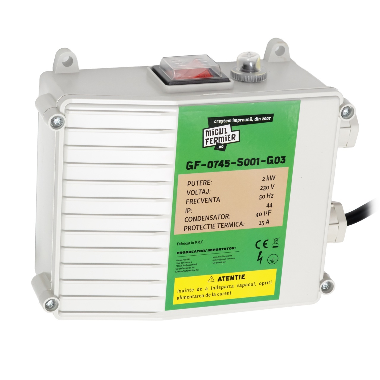 Pompa submersibila Micul Fermier 2kW 3000lh 100m 2 turbine [4]