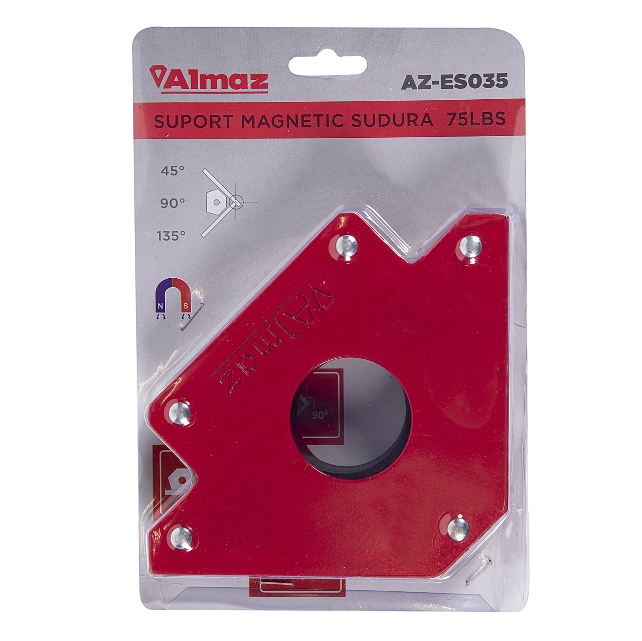 Suport sudura Almaz, magnetic, forma "sageata", capacitate de ridicare 34 Kg [2]