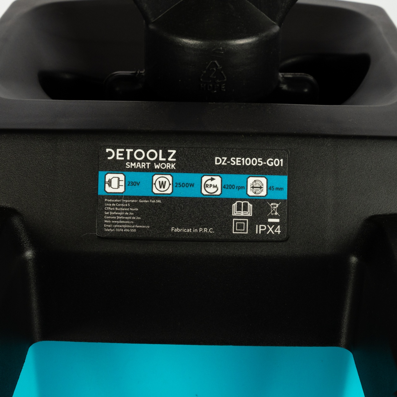 Tocator de crengi si resturi vegetale, 2500W, 45mm diametru maxim de taiere, cu sac colector 45L [5]