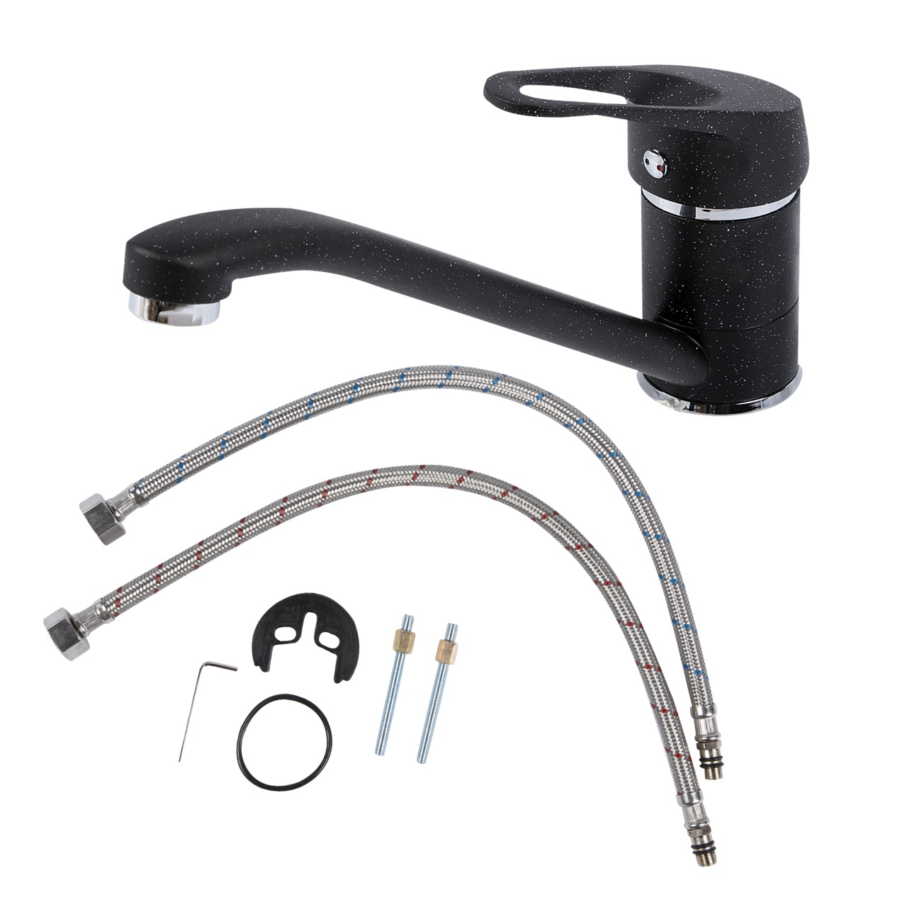 Baterie monocomanda pipa mobila 226mm negru [2]