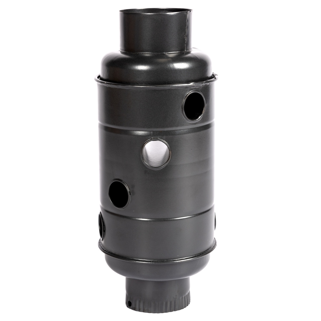 Burlan recuperator caldura, rotund, 120 mm, Gri mat [1]