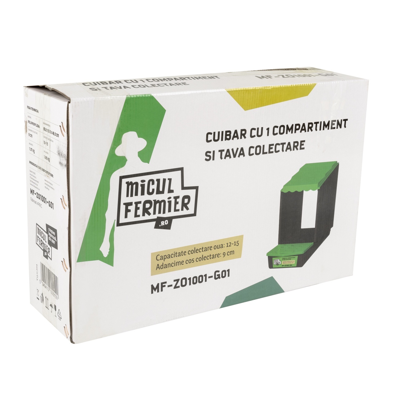 Cuibar Micul Fermier, 1C, cu tava de colectare [5]