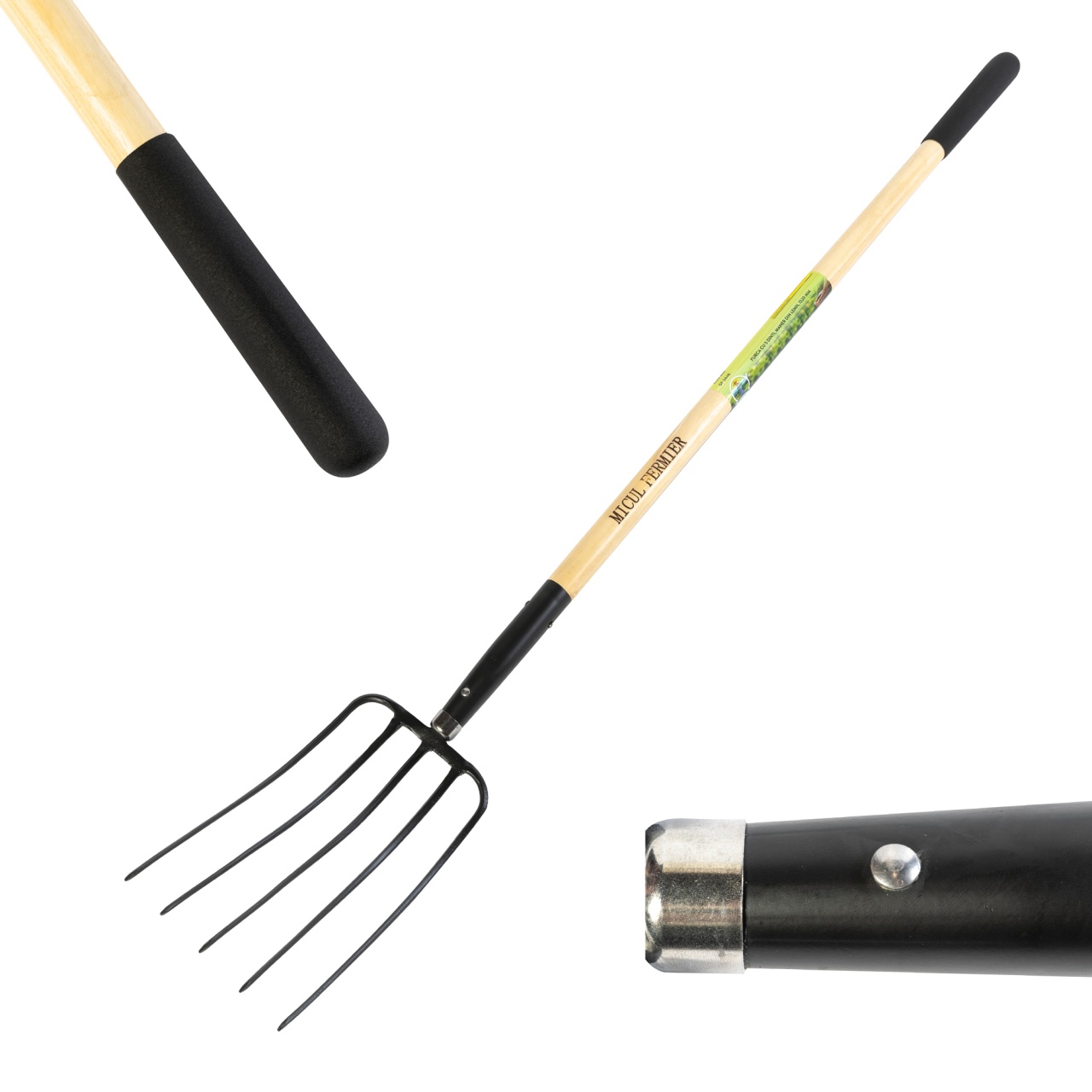 Furca cu 5 dinti, maner lemn, 1520mm [5]