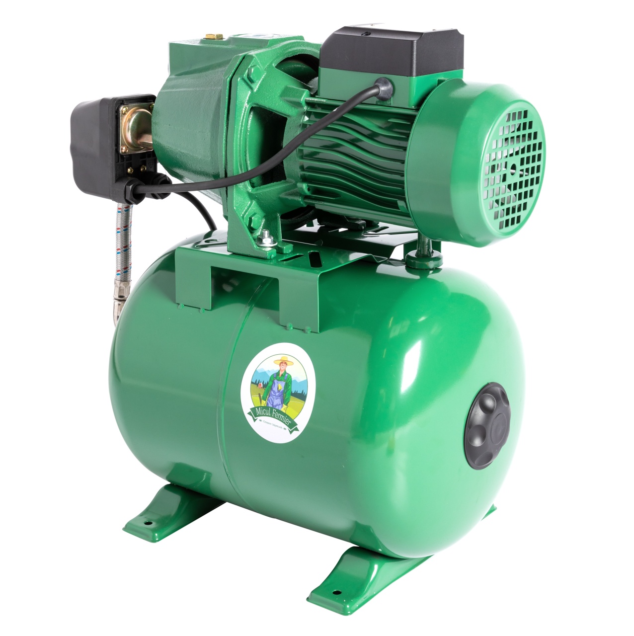 Hidrofor Micul Fermier 1.5 kW, debit maxim 3000l/h, inaltime maxima de pompare 53m, corp pompa fonta, capacitate vas expansiune 24 litri [12]