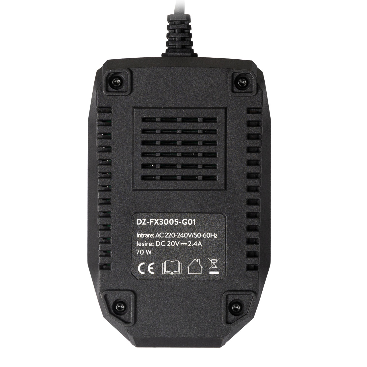 Incarcator rapid pentru acumulator 20V, incarcare 2.4A/h, Detoolz [6]