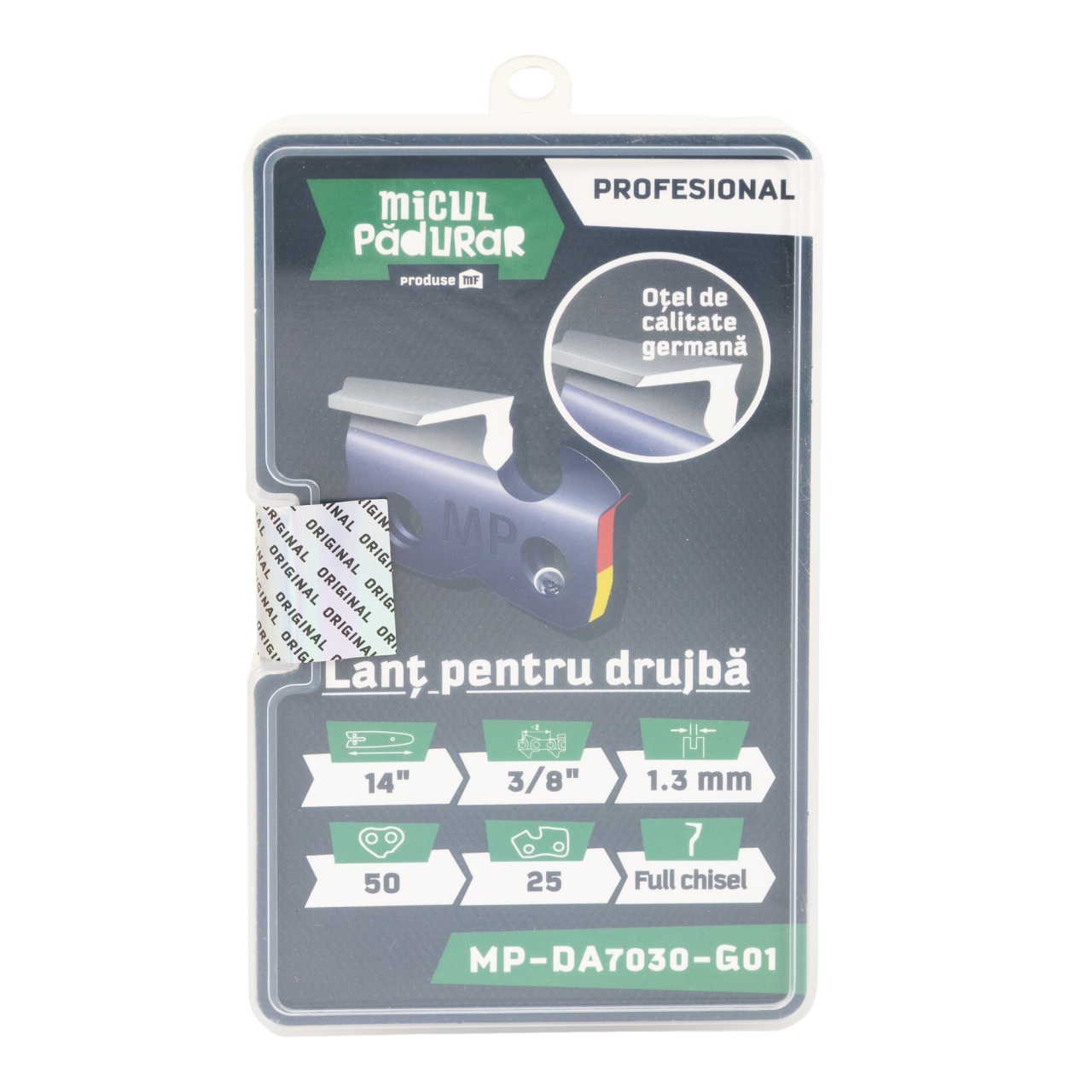 Lant Micul Padurar Profesional, 14'' 3/8'' 1.3mm 50P 25D full-chisel [1]