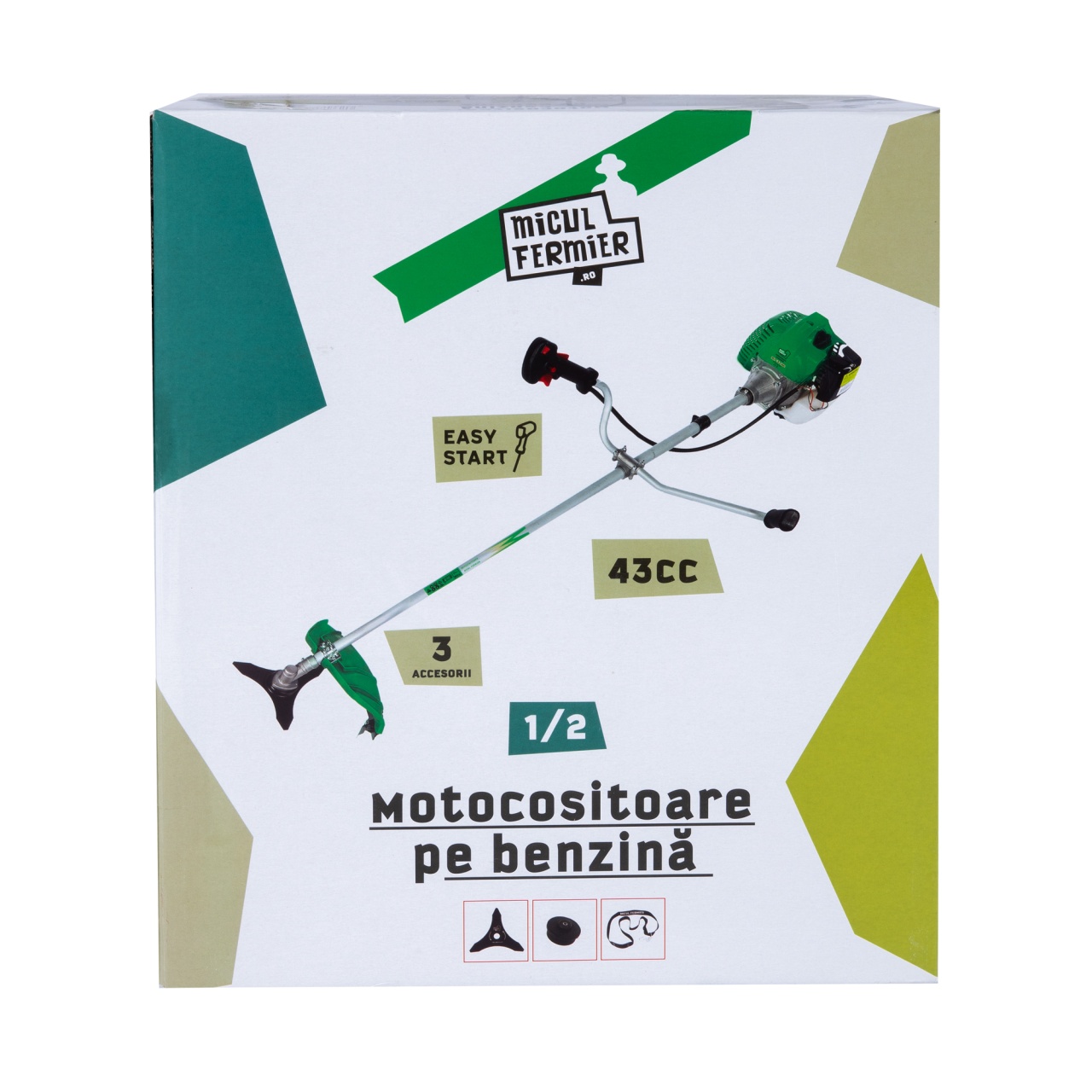 Motocositoare pe benzina 3.4 CP cu 3 accesorii si pornire rapida [8]
