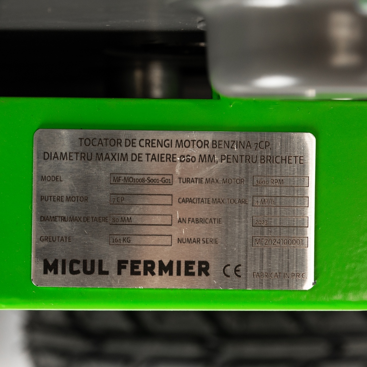 Tocator de crengi Micul Fermier, motor benzina 7CP, 80mm diametru maxim de taiere, pentru brichete [13]