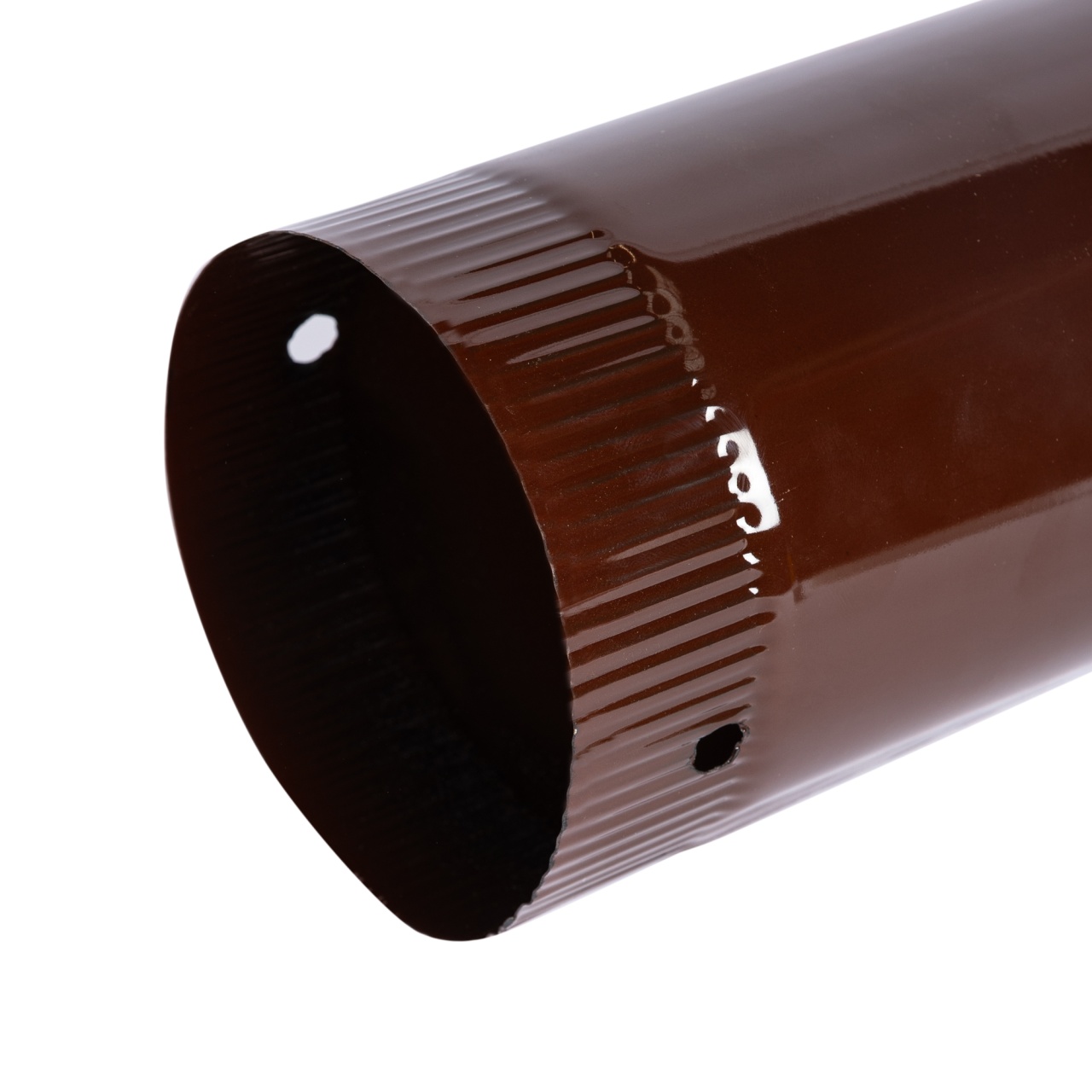 Burlan pentru soba pe lemne, 90cm, ø120mm, Maro [3]