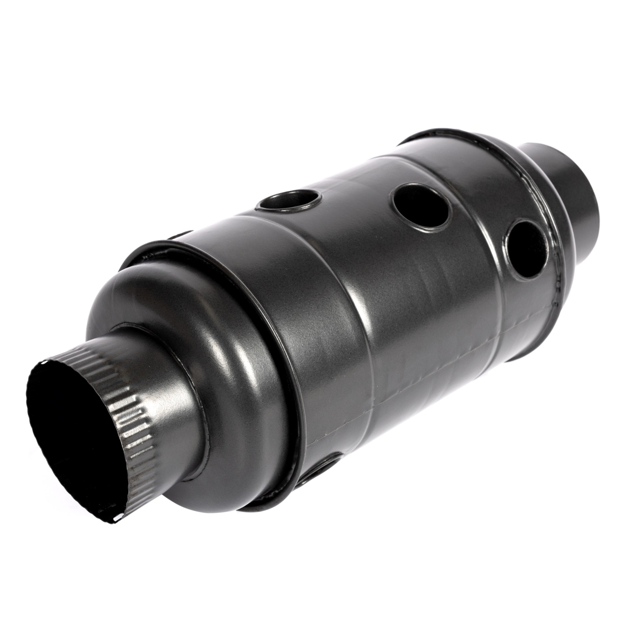 Burlan recuperator caldura, rotund, 120 mm, Gri mat [2]