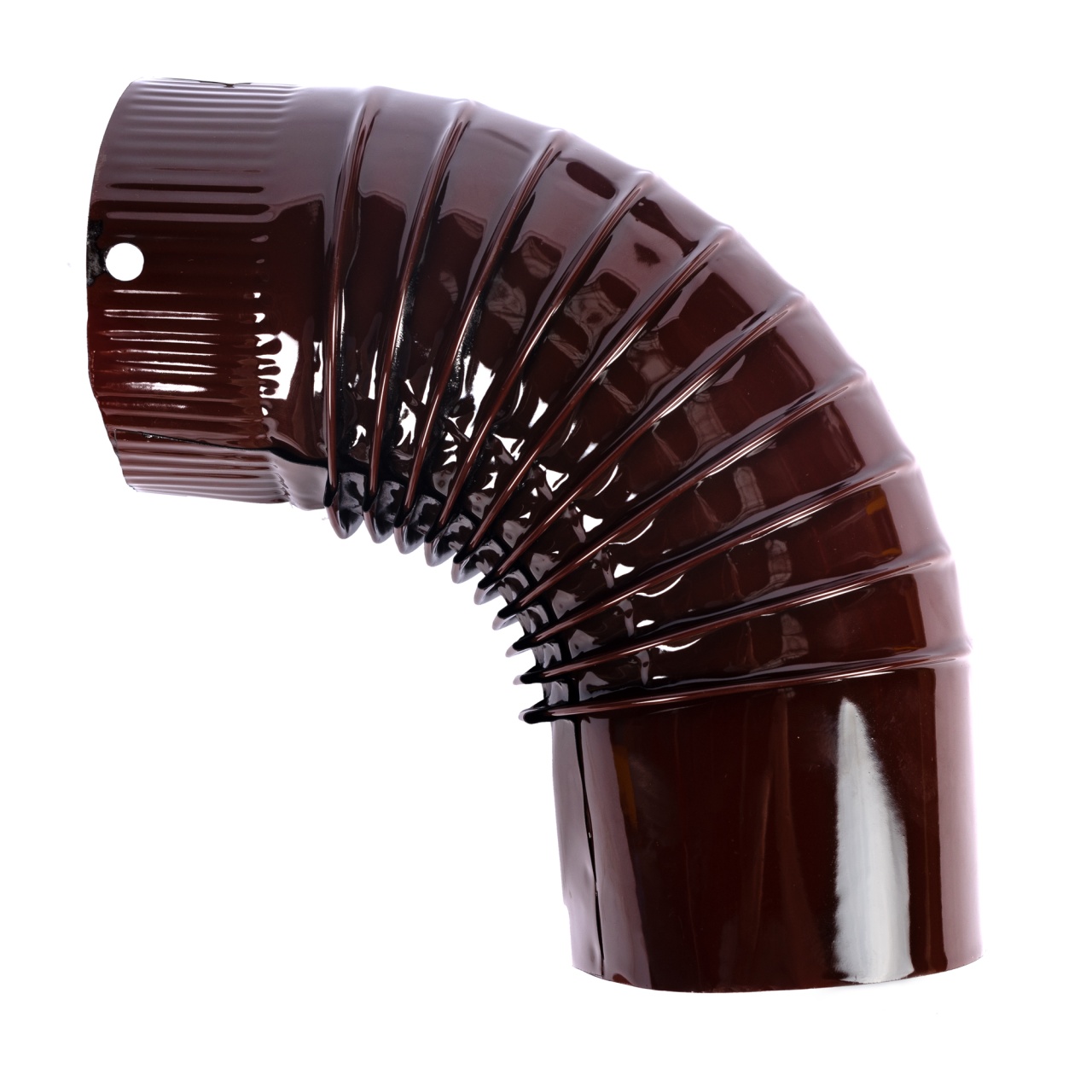 Cot pentru soba pe lemne, 90˚, 120mm, Maro [2]