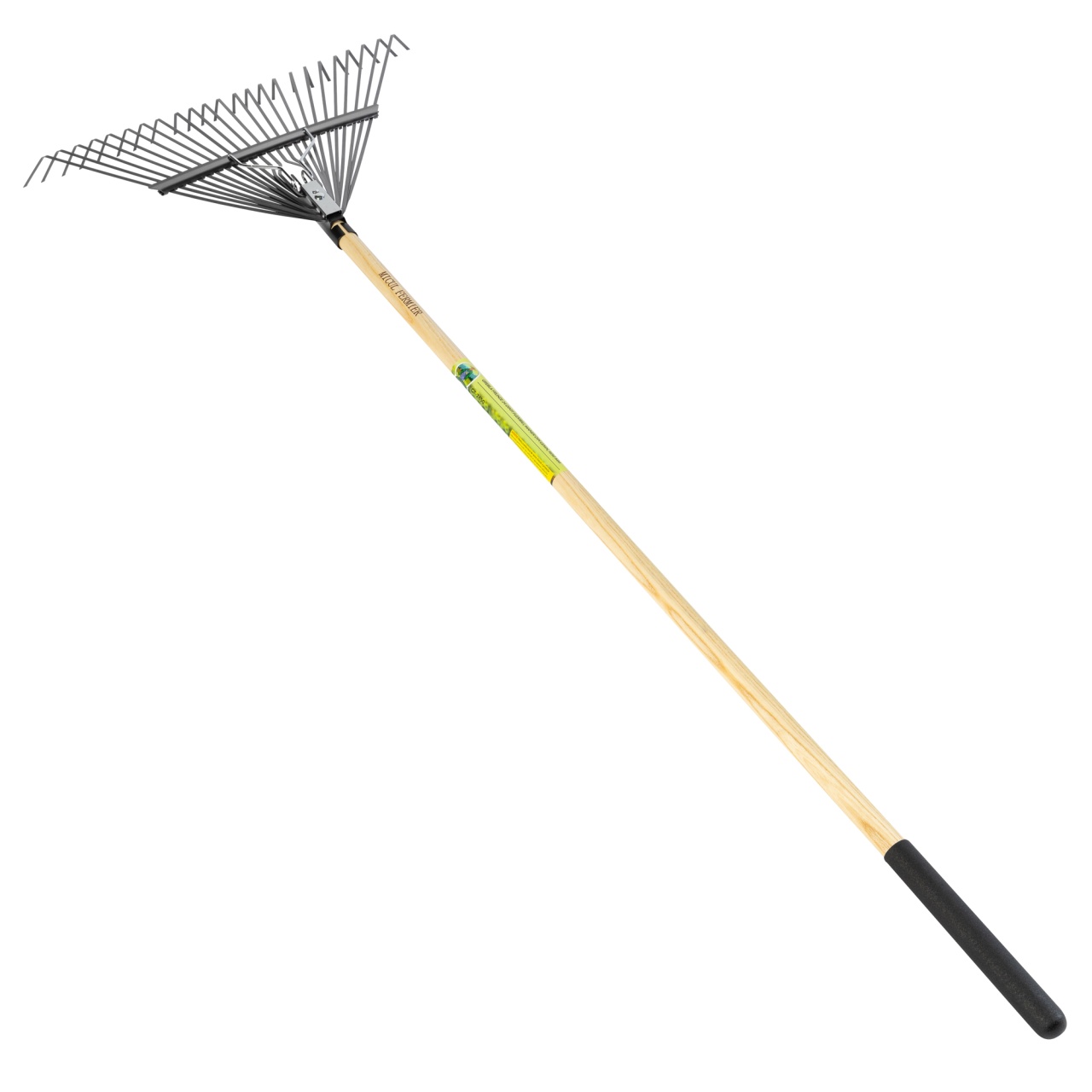 Grebla frunze 24 dinti flexibili,maner lemn,1650mm [7]