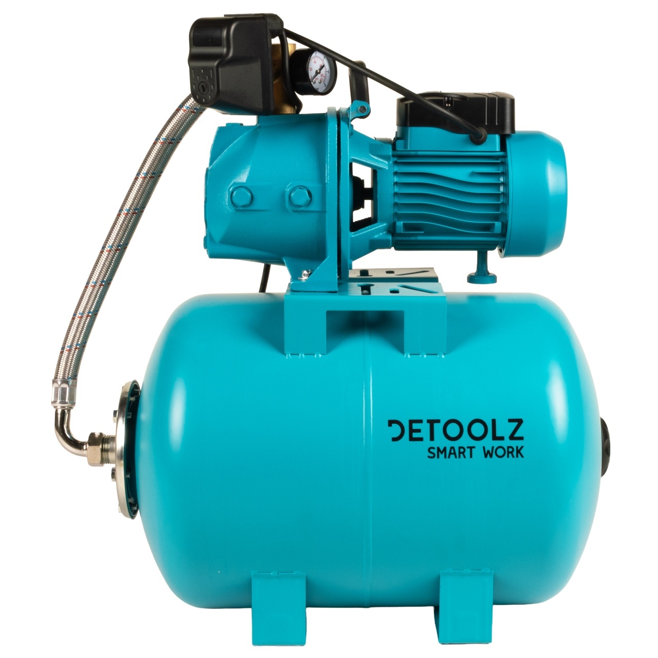Hidrofor Detoolz 1.1 kW, debit maxim 2480lh, inaltime maxima de pompare 45m, corp pompa fonta, butelie 50L, ejector [7]
