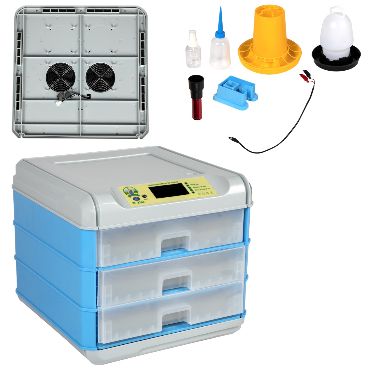 Incubator electric Micul Fermier capacitate 192 oua, 3 etaje [2]