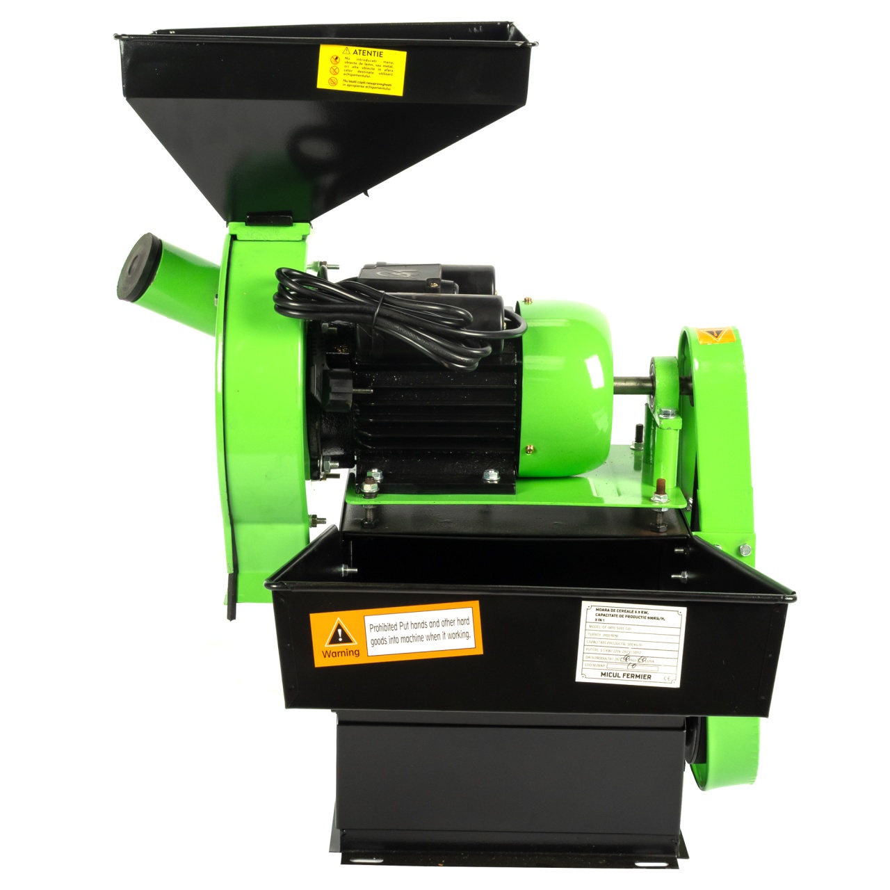 Moara electrica 3.5 KW cu ciocanele nr. 8 3in1 Micul Fermier [12]