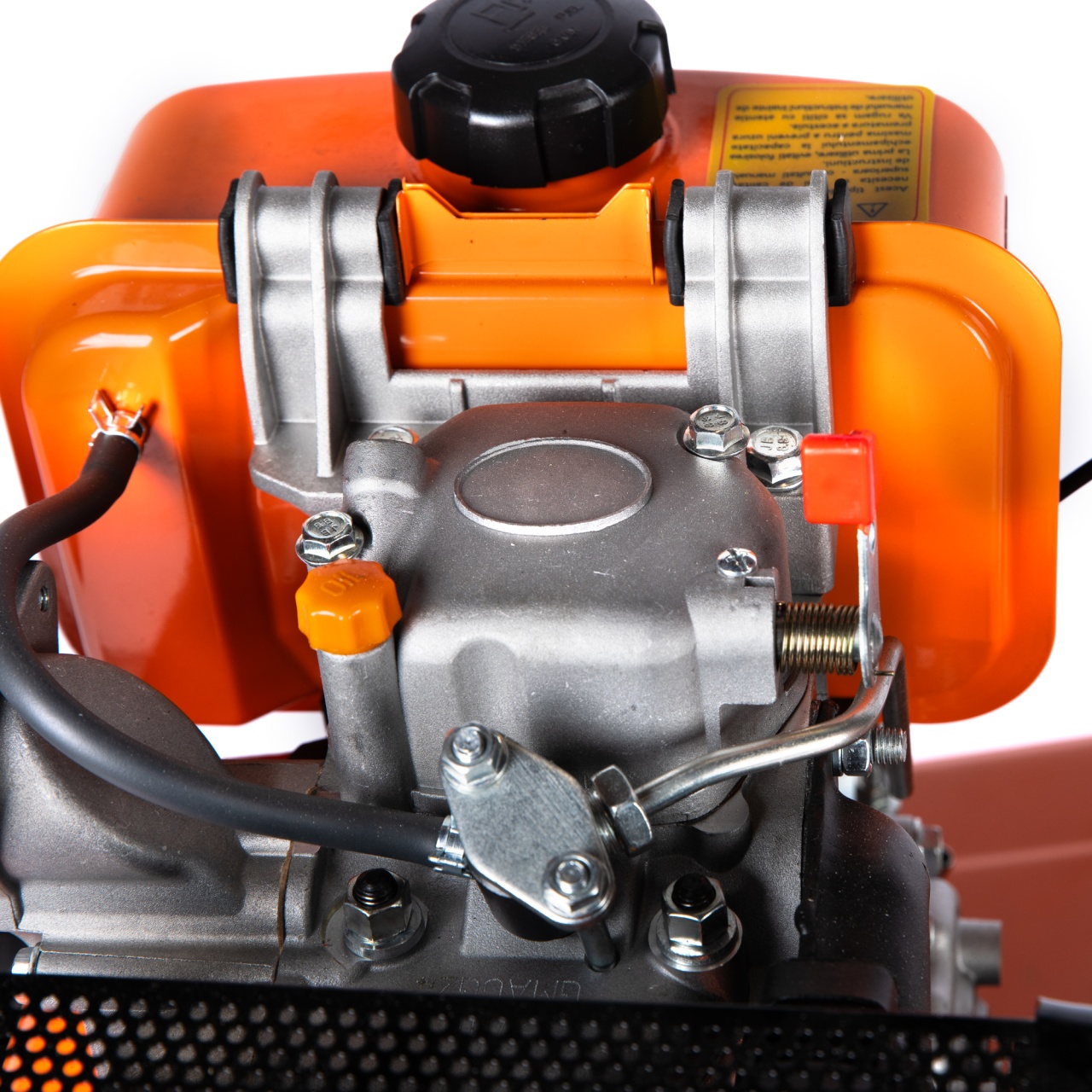 Motocultor DETOOLZ 7CP 280CC, motorina, 4T, 3 viteze, pornire manuala, cu roti [9]